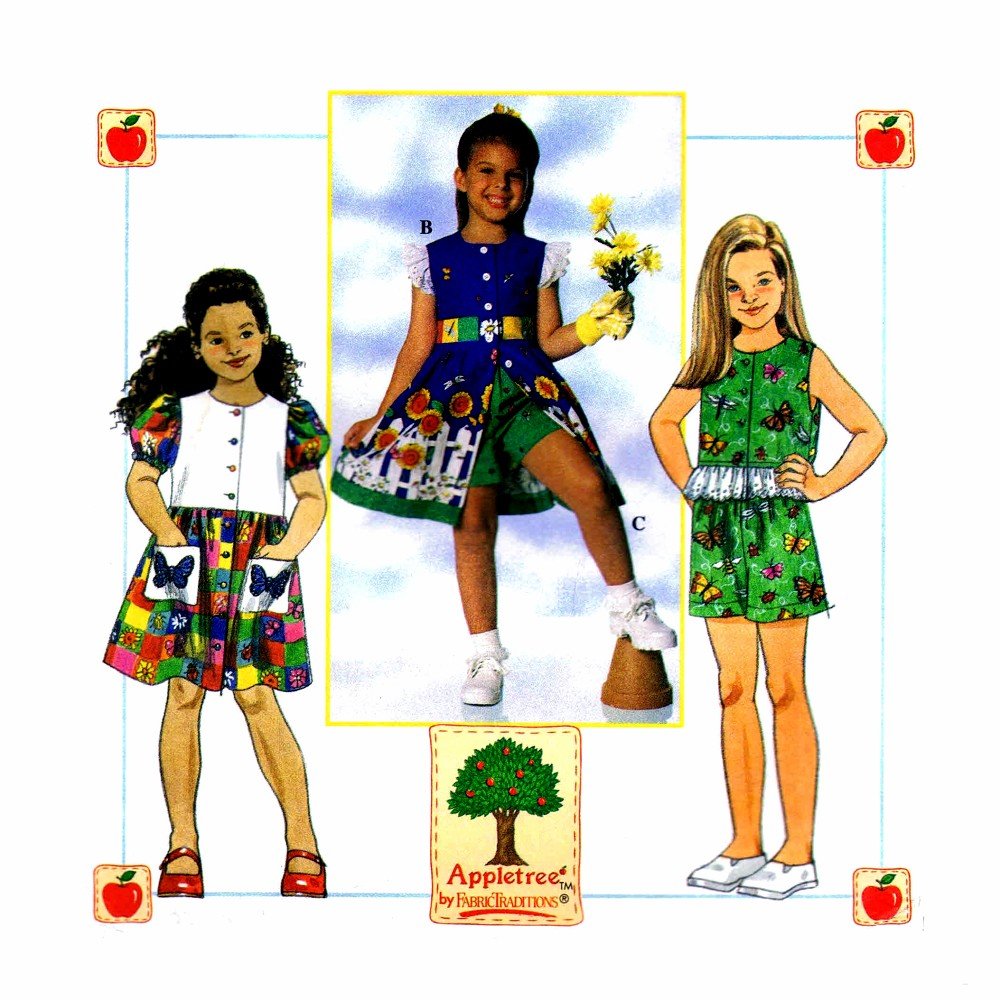 Patron de couture Simplicity 7534 pour coudre des vêtements fille 5-8 ans