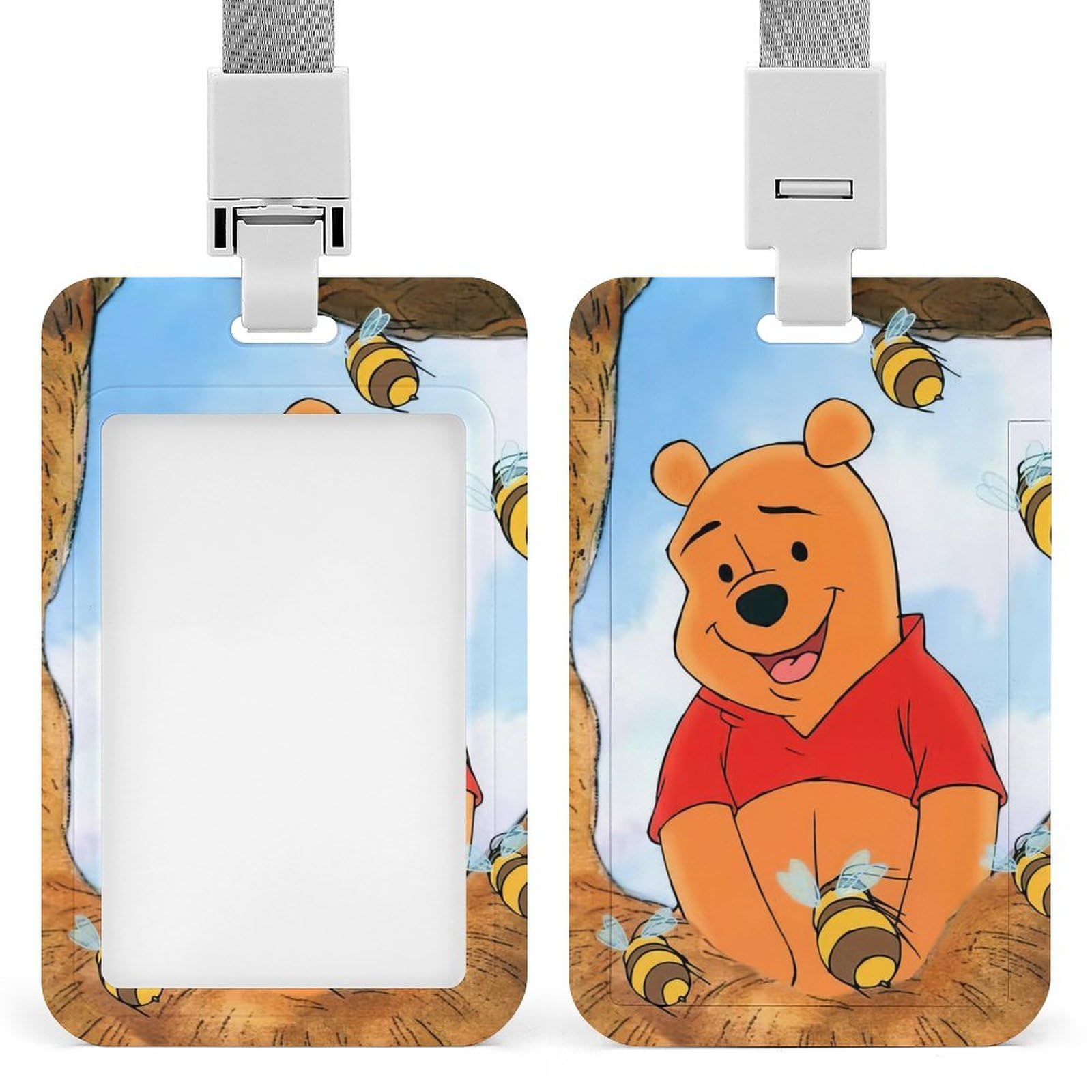 [新品未使用品]くまのプーさん IDホルダー ストラップ付き Amazon.co.jp: IDカードホルダー くまのプーさん 社員証ケース ネーム
