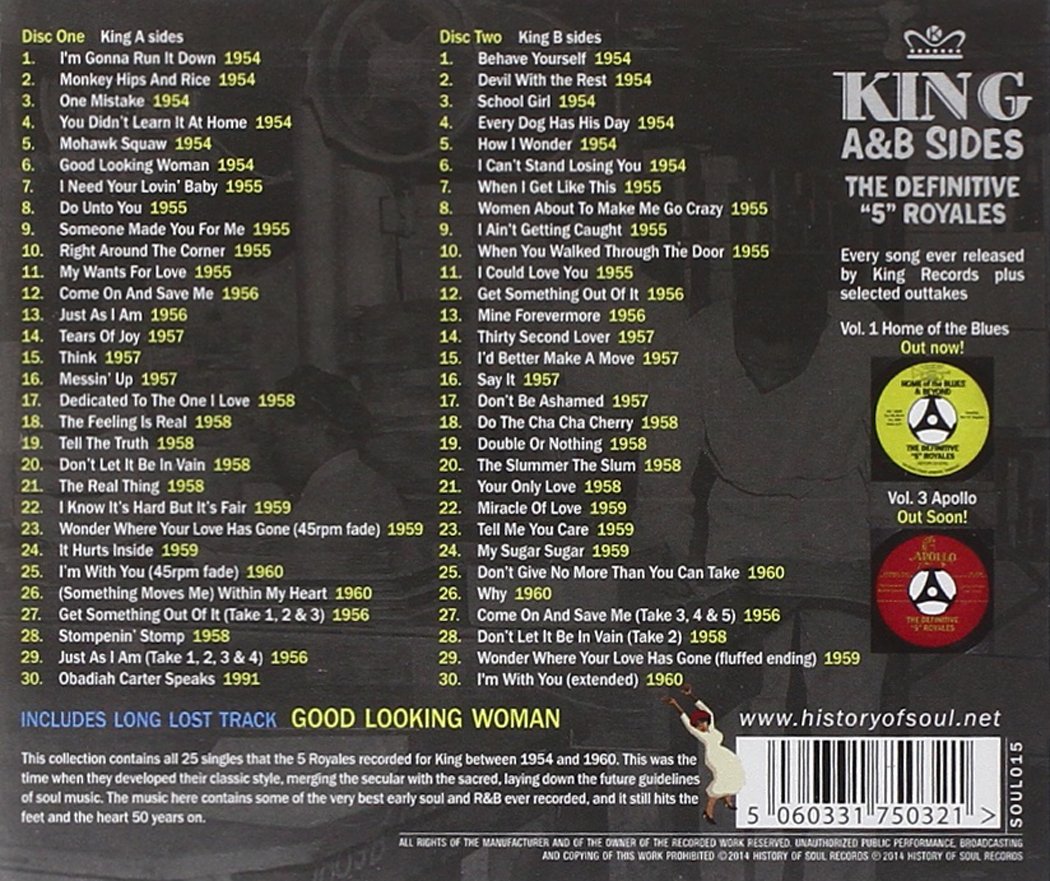 King A-Sides & B-Sides