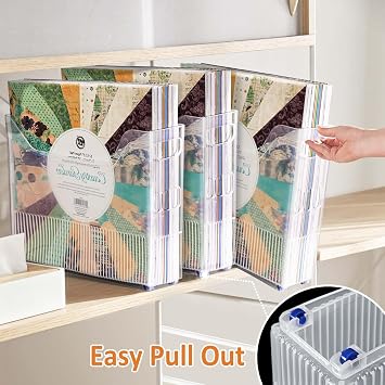 12x12 Paper Storage Organizer, Scrapbook Paper Storage Organizer, Scrapbook Storage Bin for 12 x 12 Paper- 2 Pack