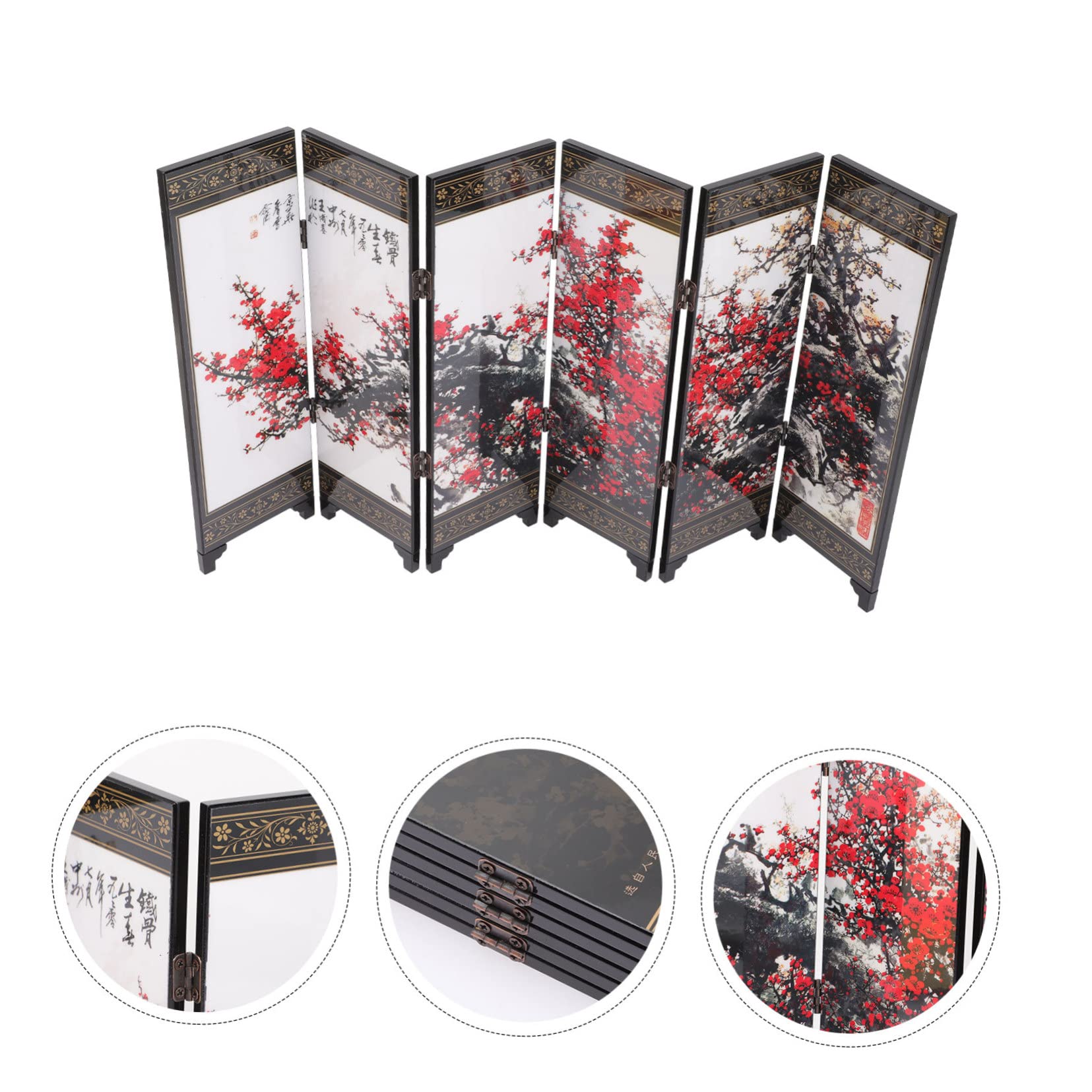 Paravento Ornamentale Sei Pannelli Decorazione Per Scrivania in Scena Fotografica Accessori Per Regalo Aziendale Mini Paravento Da
