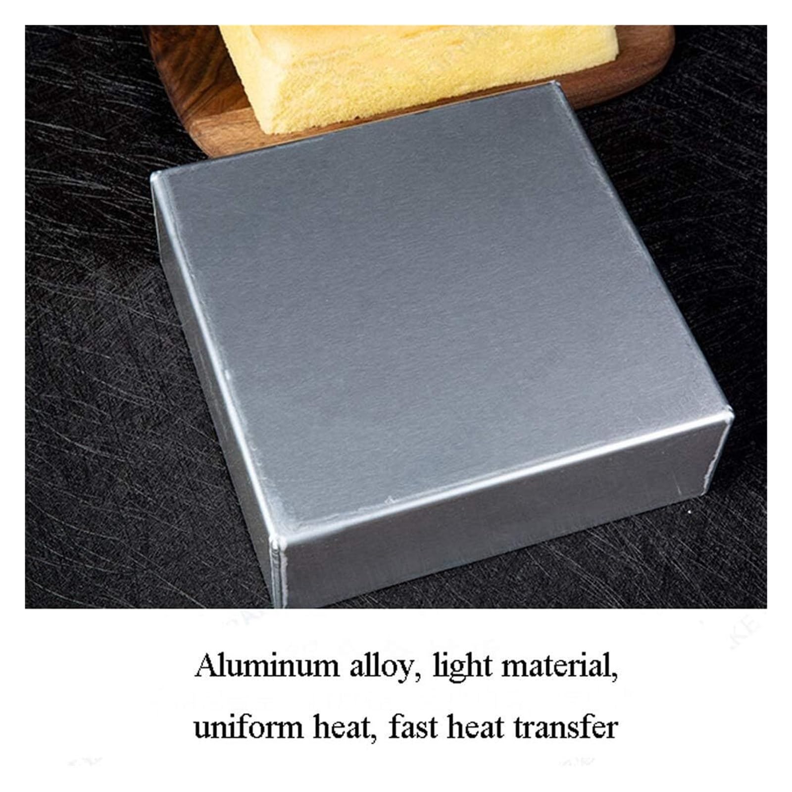 Pieczenie Formy do pieczenia, blacha do pieczenia, podwyższona kwadratowa aluminiowa blacha do pieczenia, nieprzywierająca forma do pieczenia chleba