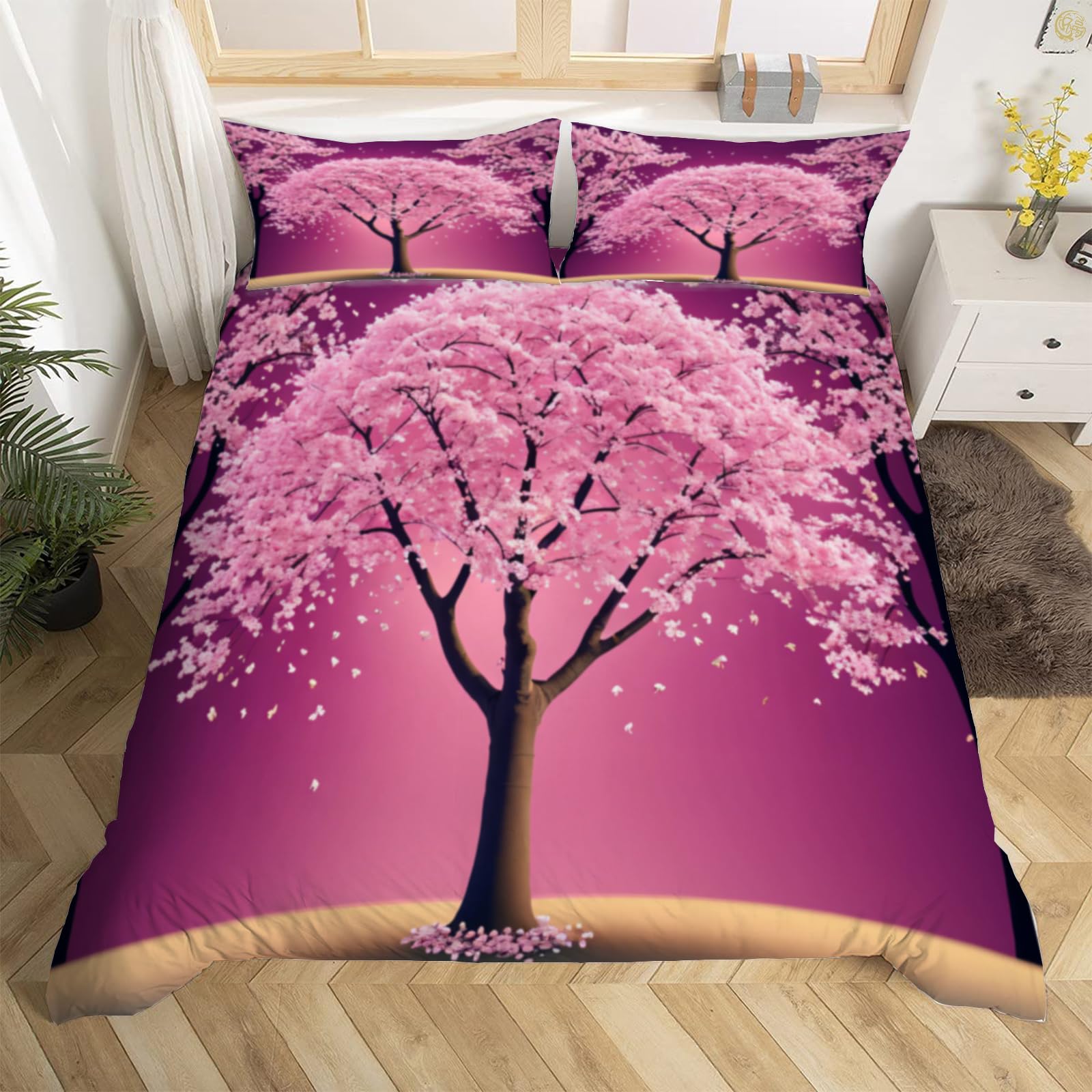 Housse de couette 240 x 260 microfibre parure de lit 2 personnes motif 3D