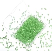 Vista 13 de 1000 cuentas de cristal de cristal de 0.157 pulgadas a granel facetadas de bicono espaciador cuentas para hacer joyas de bricolaje