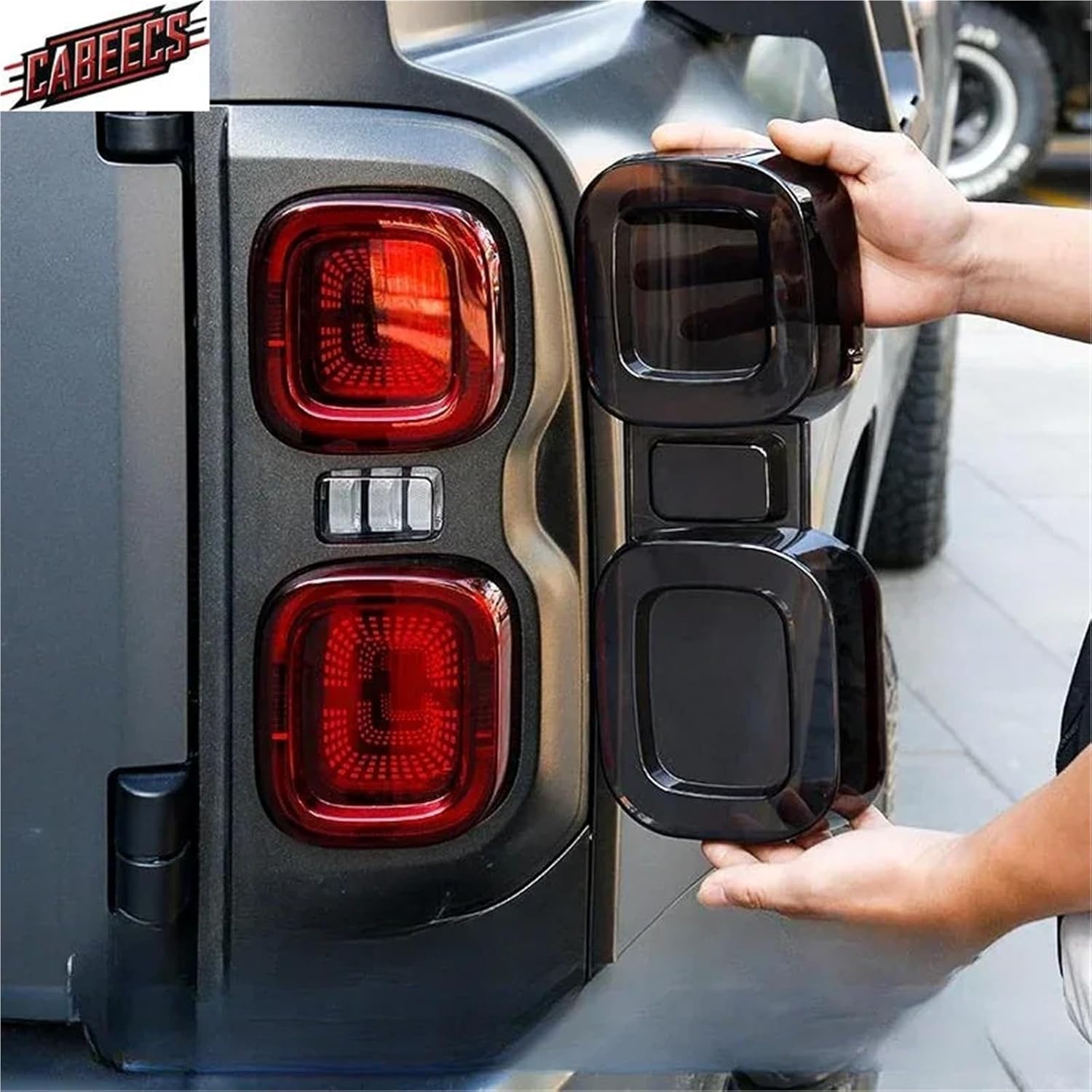 Car Tail Light Cover Smoked Black Taillight Protective Cover Auto Exterior Styling Accessories Compatible With Great Wall Haval H9 2024