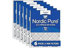 Nordic Pure 20x25x1 High-Efficiency MERV 12 Air Filter