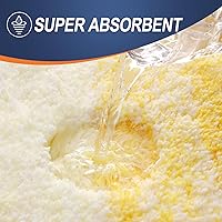 Vista 36 de OLANLY Juego de 2 alfombras de baño de 2 piezas, alfombras de baño de microfibra suave y absorbente y alfombra de inodoro con contorno