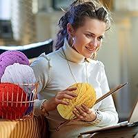 Vista 4 de Timgle Paquete de 24 hilos de felpilla gruesa para ganchillo (29 yardas cada madeja), hilo grueso y esponjoso para tejer, hilo de felpilla, hilo