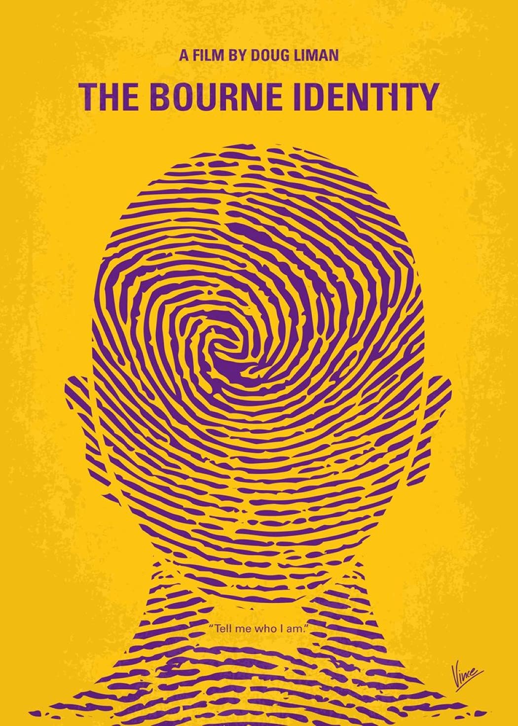 GHPOSTER The Bourne Identity - Minimal Vintage Movie Posters - Exclusive Artwork Collection | 300GSM Paper, No Frame, No Sticker, 12x18 inches, Minimal022