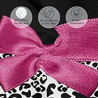 Vista 5 de Toalla de playa personalizada con estampado de leopardo rosa oscuro y negro con nombre para deporte, boda, regalo de cumpleaños, 30 x 60 pulgadas, 2