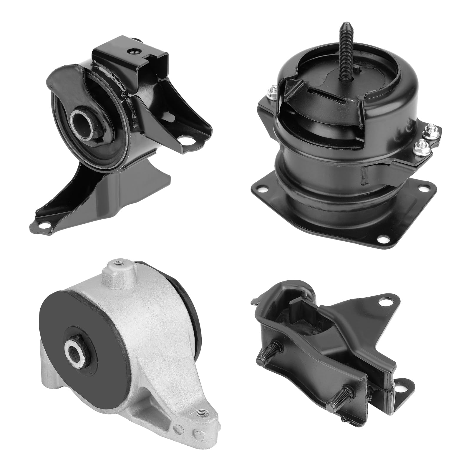 Arokzn New 4Pcs Engine Motor Mount Compatible with Honda Pilot 2006-2008 3.5L & Acura MDX 2003-2006 3.5L Transmission Mount Kit Replaces A4519 A4551