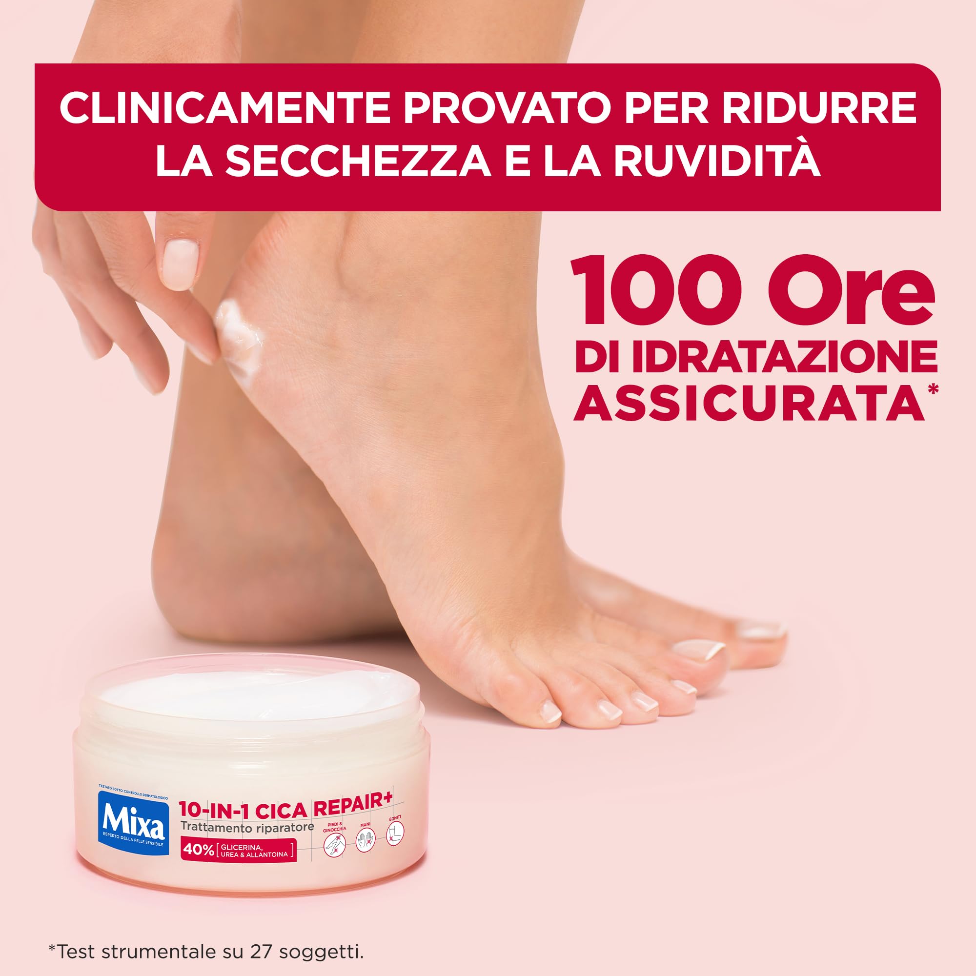 Mixa Trattamento Riparatore 10-in-1 Cica Repair+ 150 ml Idratazione Intensa Glicerina Urea Allantoina