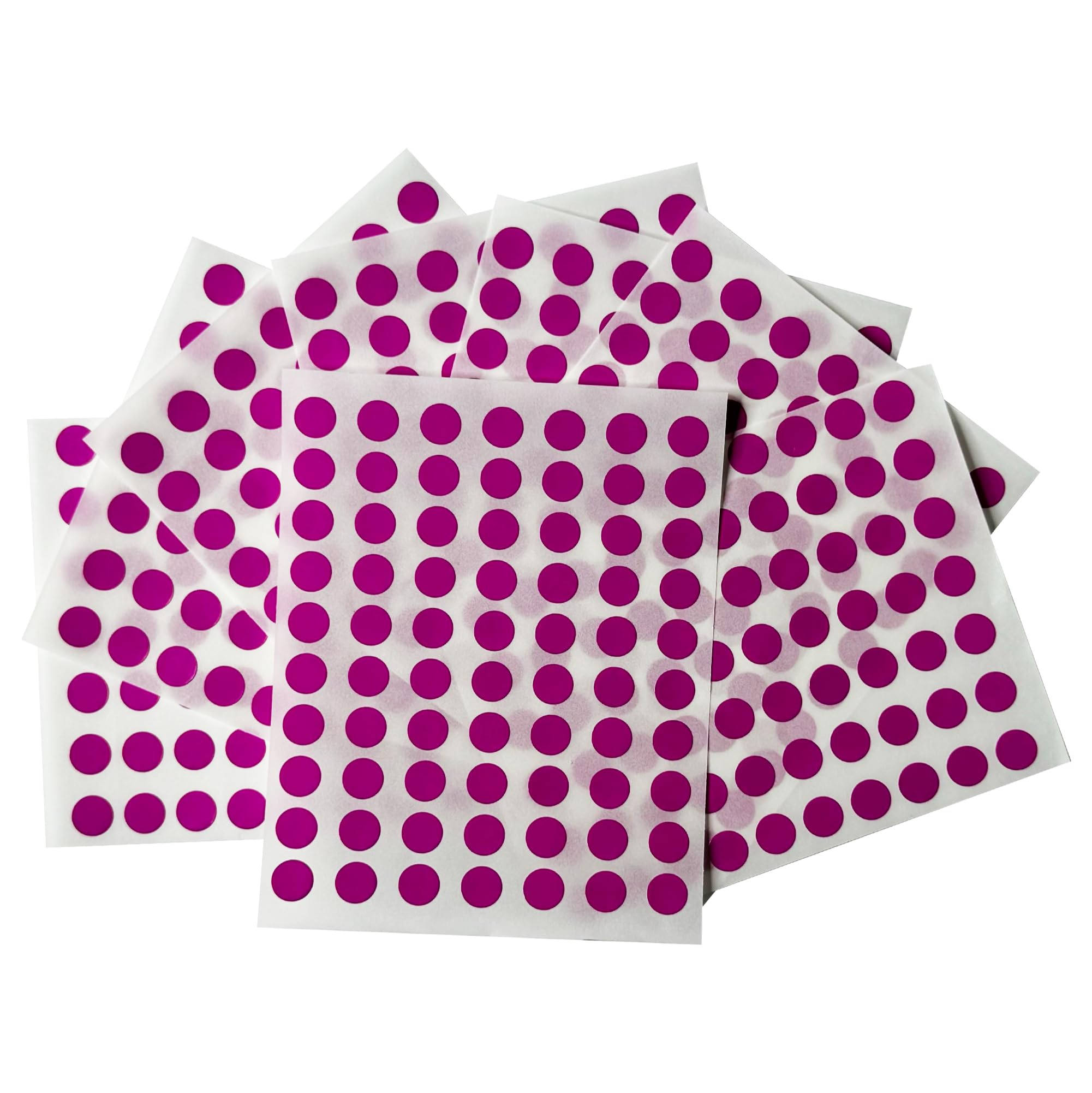 Pack of 5600 Purple 8mm Round Dots Labels - Stickers