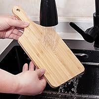 Vista 6 de WILLOWDALE 10 tablas de cortar de madera para cocina, tablas de charcutería de 11 pulgadas, tabla de servir de madera para pizza, queso, postre