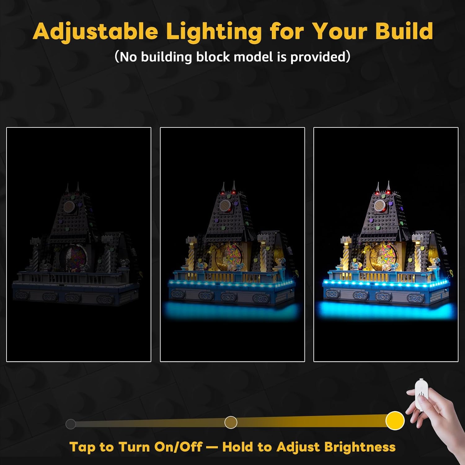 Kyglaring LED Light Kit Compatible with Lego Wednesday & Enid's Dorm Room 76781 Building Blocks, Upgraded Touch Control & Dimming, Lights Only (Model Not Included), Touch Version