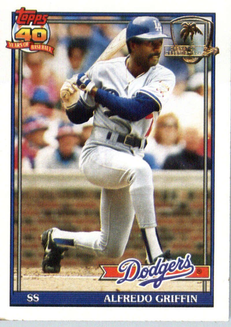Amazon.com: 1991 Topps Desert Shield #226 Alfredo Griffin Los Angeles  Dodgers Baseball Card : Collectibles & Fine Art