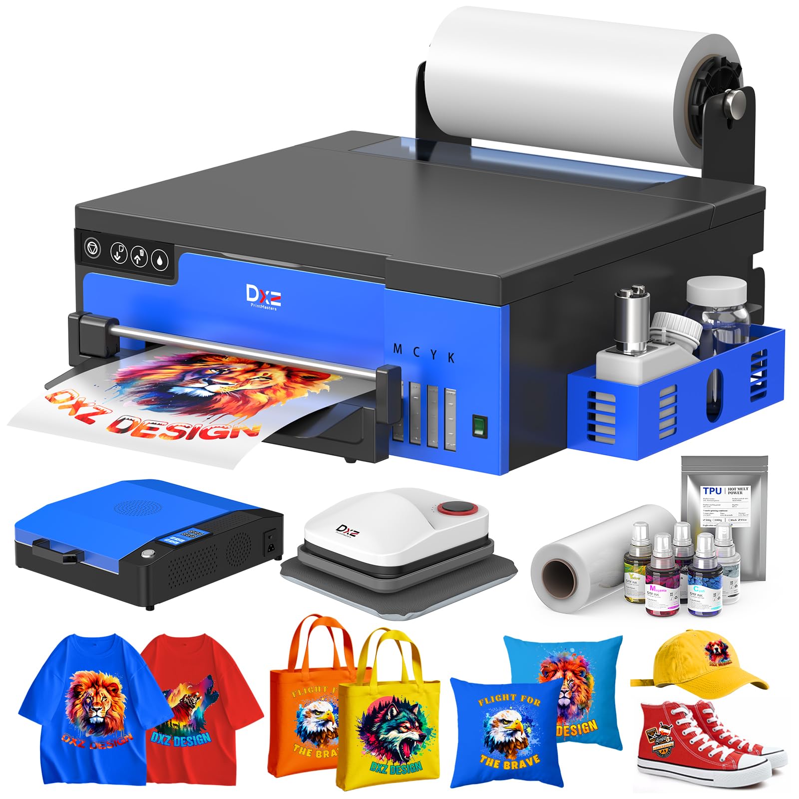 Amazon.com: DXZ 2026 A4 DTF Printer with Roll Feeder-XP600 Doubled