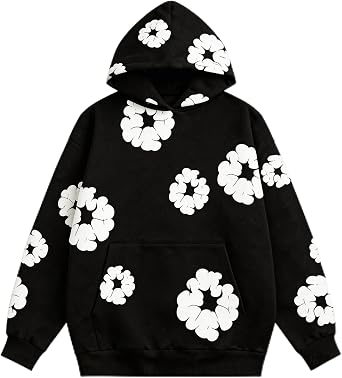 Y2K Style Bubble Print Hoodie, Long Sleeve Fashion Sweatshirt, Couple Matching Design