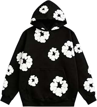 Amazon.com: RICK TOP ONE Y2K Style Bubble Print Hoodie, Long
