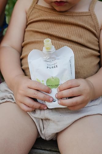 Miniatura 6 de White Leaf Provisions Purés orgánicosbolsas de comida para bebés, frutas, verduras y granos, aperitivo para niños pequeños, cultivo regenerativo,