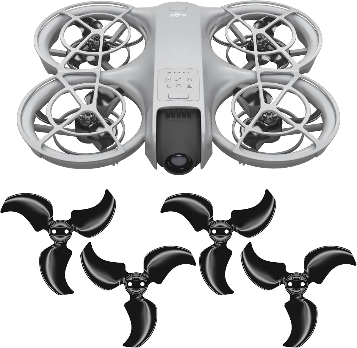 Hélices Master Airscrew Stealth para DJI Neo - Negro, 4 piezas