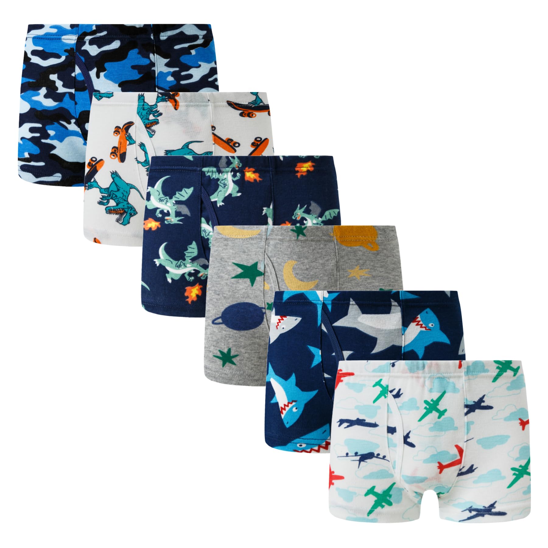 Winging Day Little Boys' Cotton Brief Soft Underwear Multipack