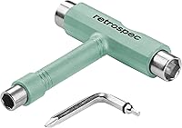 Retrospec Upkeep All-in-One Skate Tool: Multi-Function Wrench with Sockets & 2-in-1 Screwdriver for Skateboards, Longboards, Trucks & Wheels