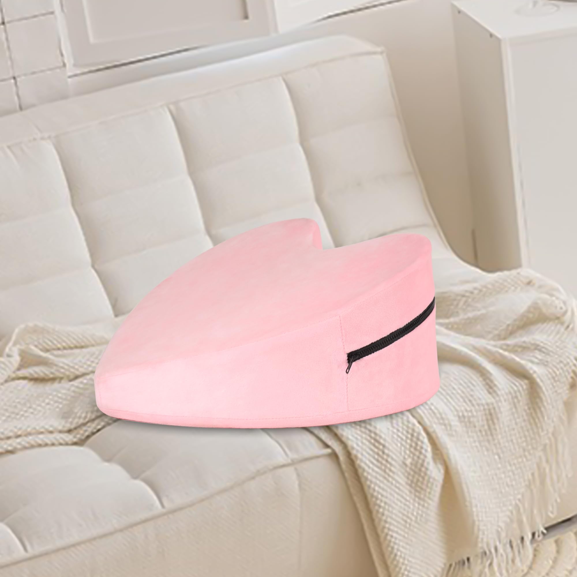 Sex Pillow Foam Heart Pillow Sex Position Pillow for Adults Sex Cushion Sex Furniture for Bedroom Couples Sex Toys: Pink