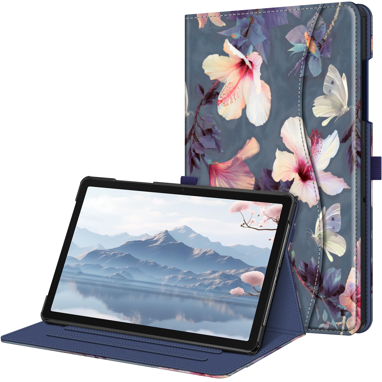 Fintie Case for Samsung Galaxy Tab A11+ Plus 11 Inch 2025/ A9+ Plus 2023, Multi-Angle Viewing Smart Stand Back Cover with Pocket Auto Wake/Sleep,