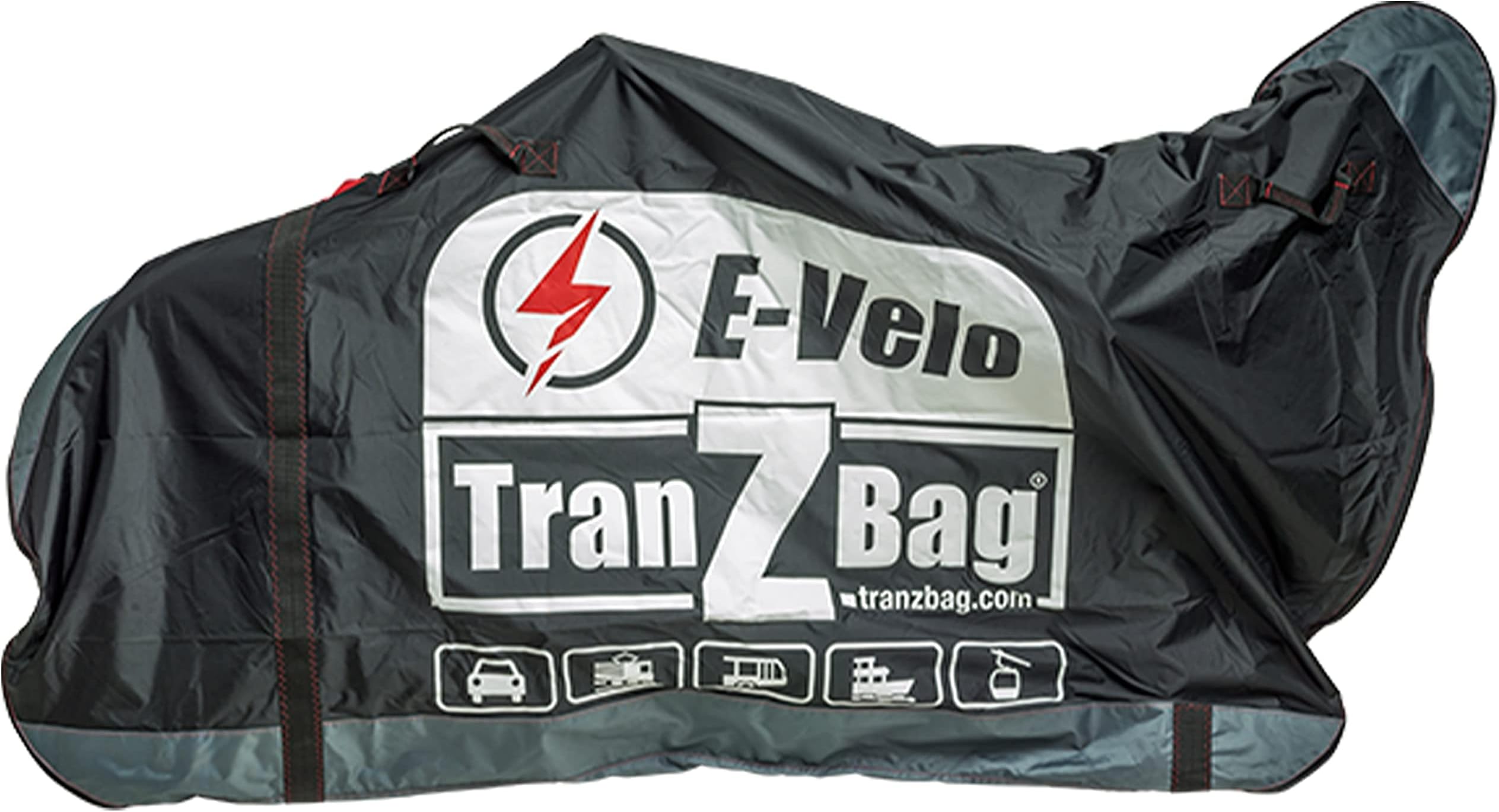 TranZbag Unisex_Adult E-Velo Bicycle Transport Bag, Black, Standard Size