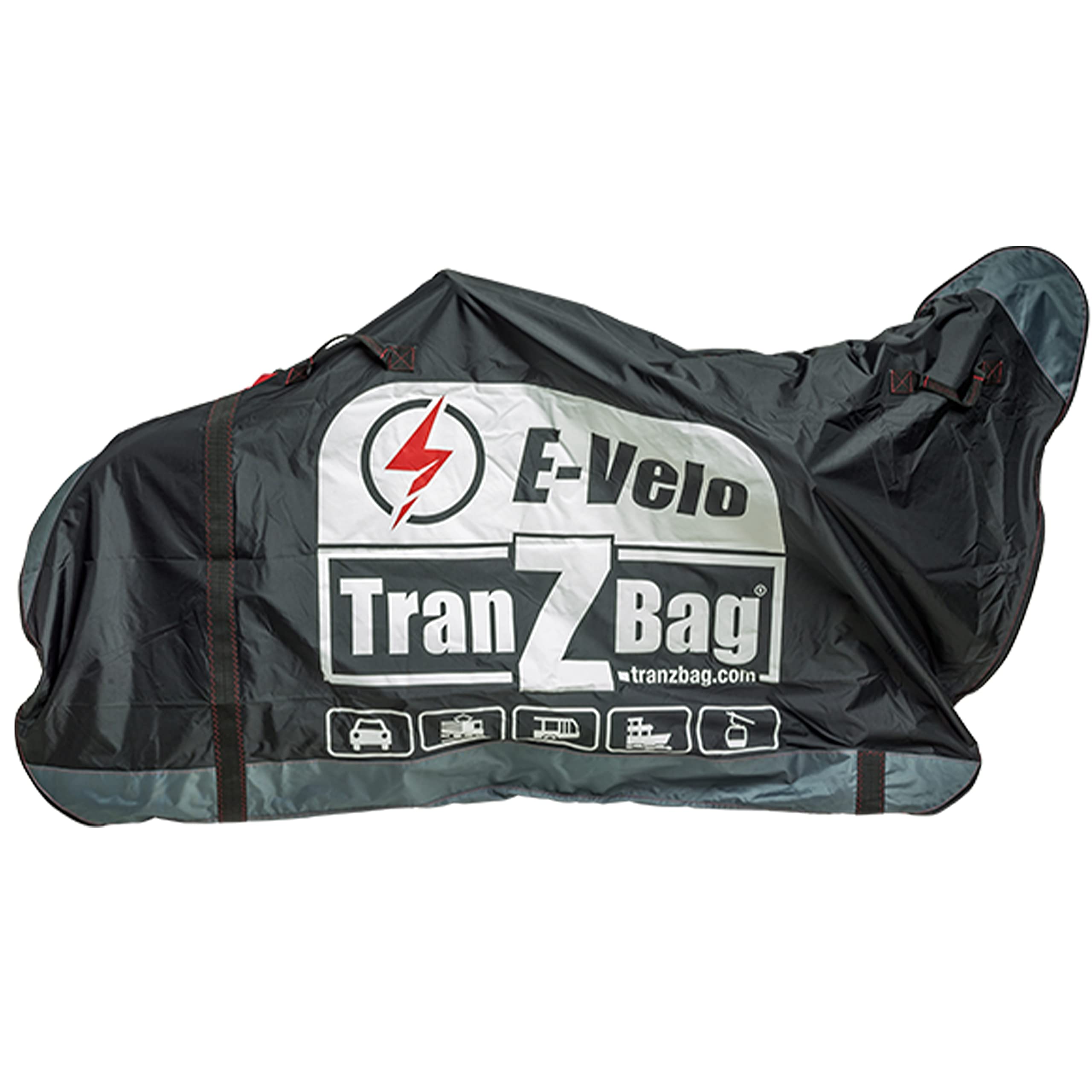 TranZbag Unisex_Adult E-Velo Bicycle Transport Bag, Black, Standard Size