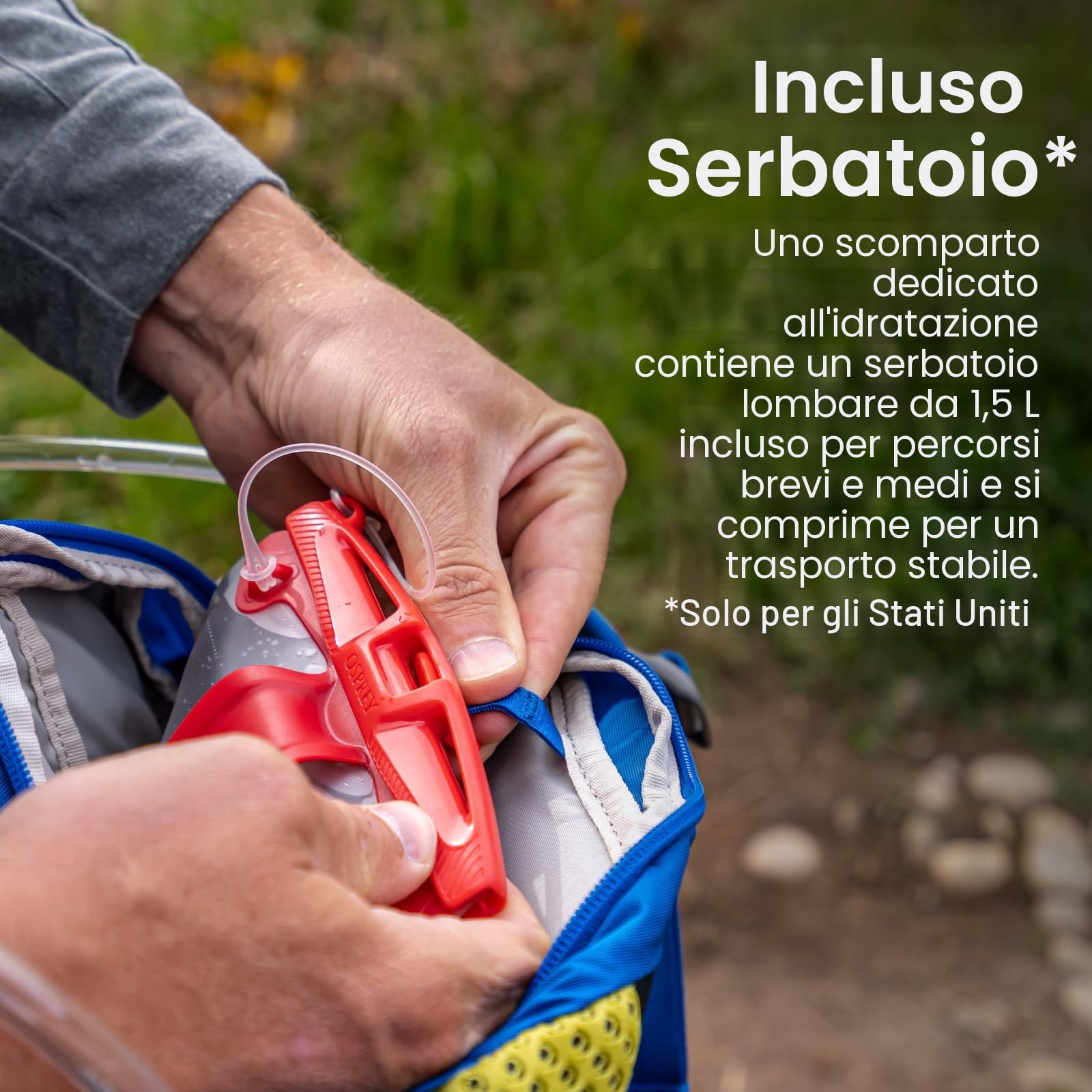 Osprey Seral 4, Pacchetto Lombare Unisex Adulto