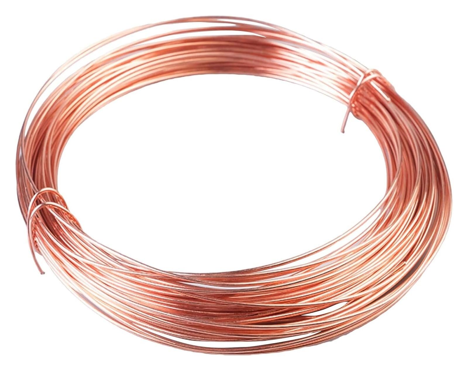 Filo di rame per avvolgere fili, diametro 0,2/0,3/0,4/0,5 mm, peso 1 kg, gioielli artigianali, filo di rame solido elettrico e industriale (0,2 mm x 1 kg)