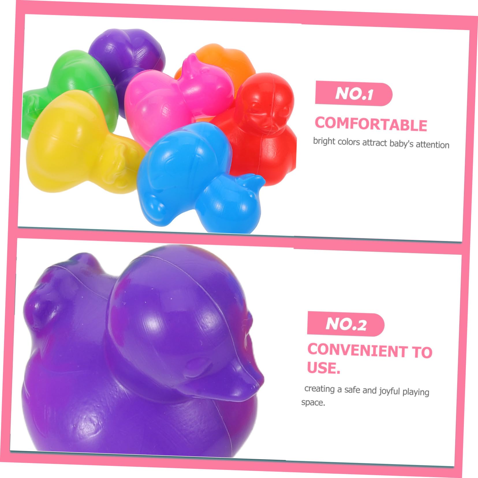 Yardwe Palline da Piscina Galleggianti Colorate per Ragazzo Ragazza Piccoli, Giocattoli da Bagno e Piscina in Plastica Pe Sicura, Set da 70 Pezzi per Gioco in Casa, Vasca, Spiaggia