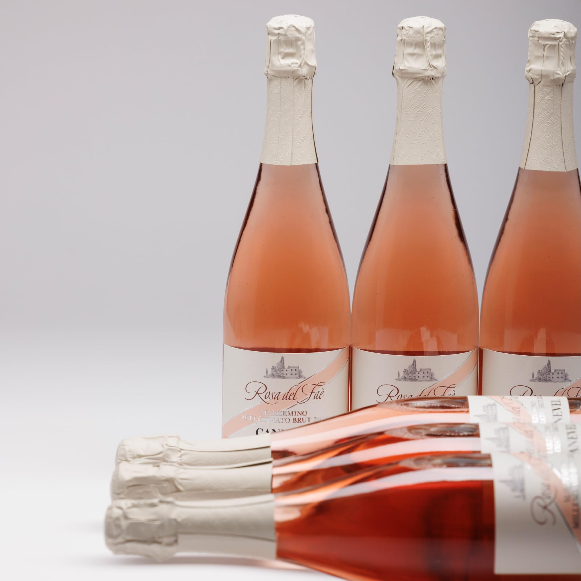 CANEVEL "ROSA DEL FAÈ" 2024 | Spumante Rosé Marzemino Millesimato Brut | 6x750 ml | caja de 6 botellas
