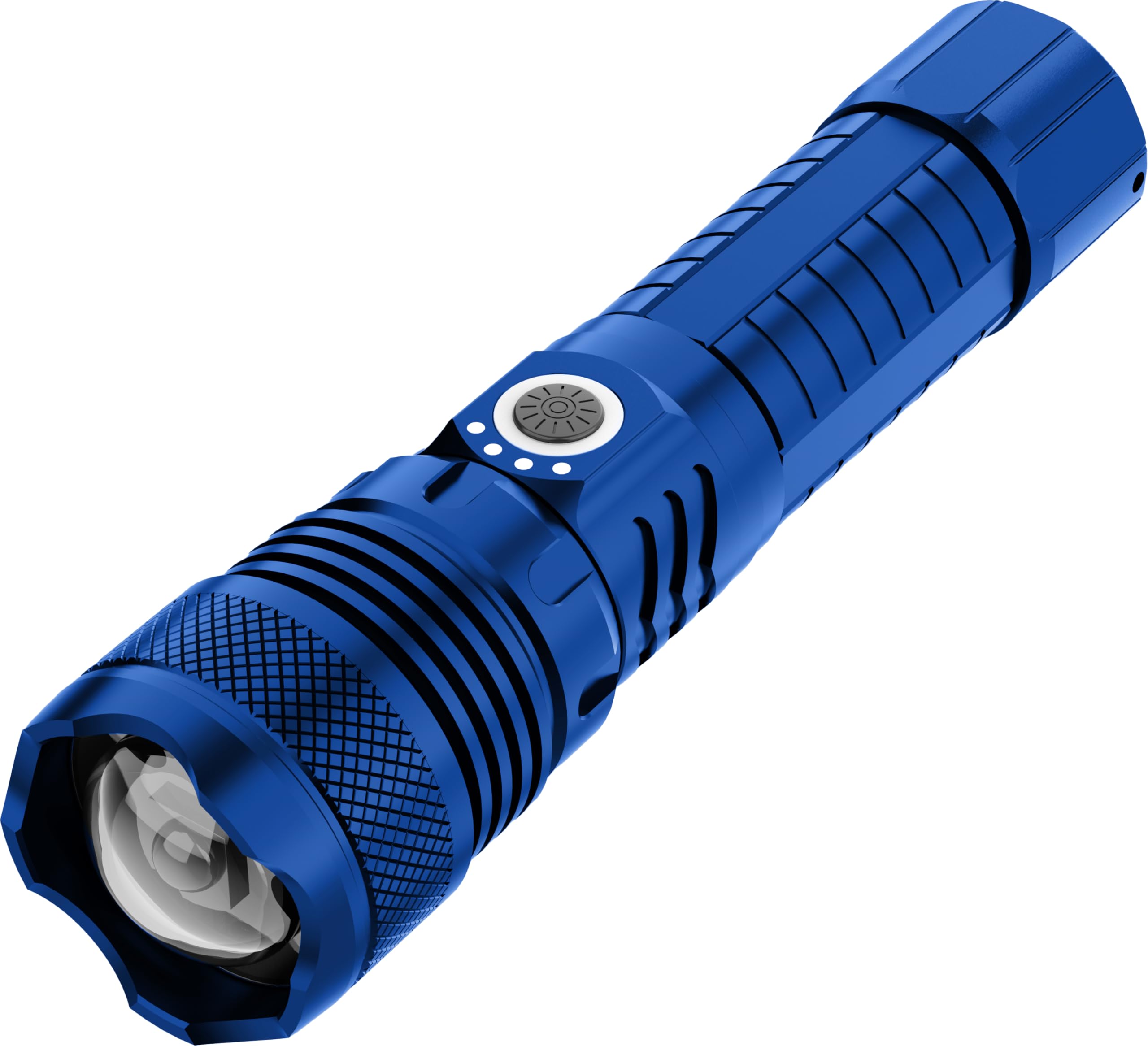 Victoper LED Torch Light, 20000 Lumens Bright Light Torch, 5000mAh, IP67 Waterproof, Rechargeable Tactical Torch Light, Handheld Flashlight (Blue)