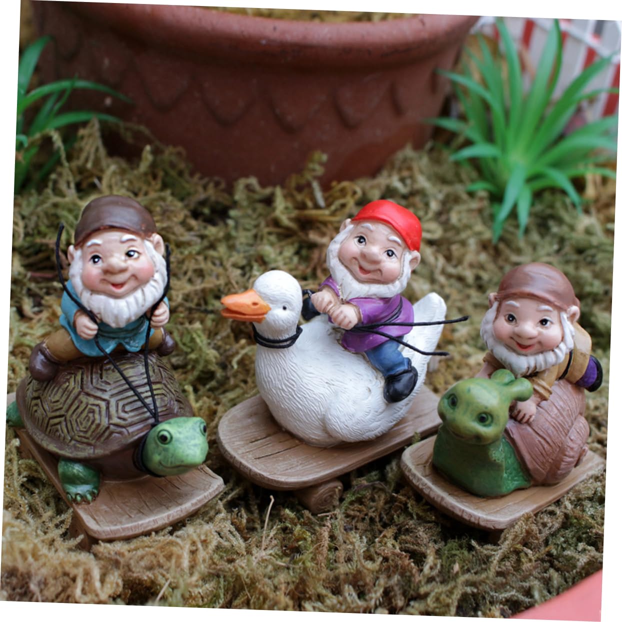 BESPORTBLE 12stücke Teiliges Lustiger Gartenzwerge Resin Deko Figuren Für Garten Und Balkon Kompakte Mini Zwergornamente Herbstdekoration Für Gartenliebhaber Und Sammler