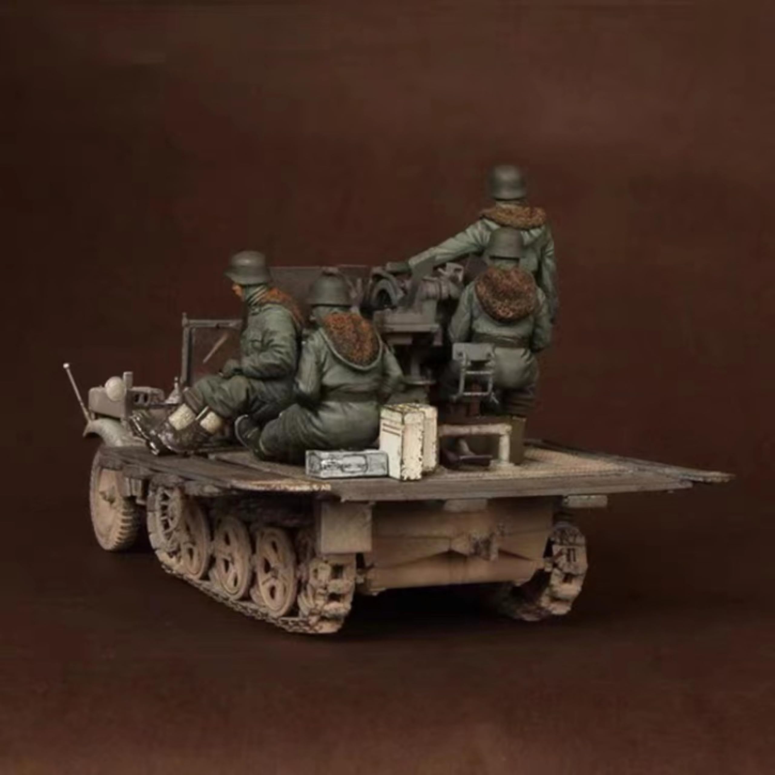 1/35 Kit de Modelo de Resina de tripulación de Tanque alemán de la Segunda Guerra Mundial Modelo de Soldado de Resina sin Pintar ni ensamblar (5 Hombres, sin Tanque) //d1v3J1