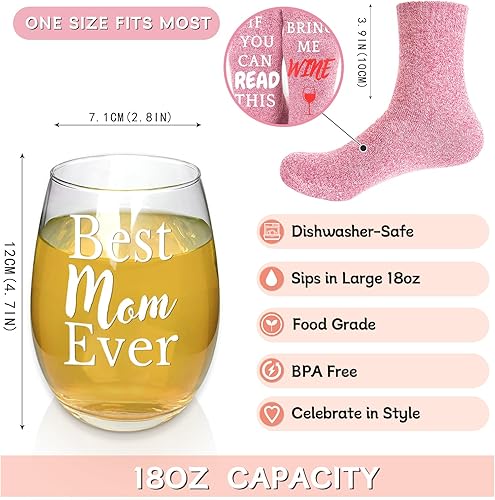 Miniatura 9 de CNVOILA Regalos de Navidad para profesores, regalos de agradecimiento para profesores, copa de vino divertida, regalo de elefante blanco, regalos de