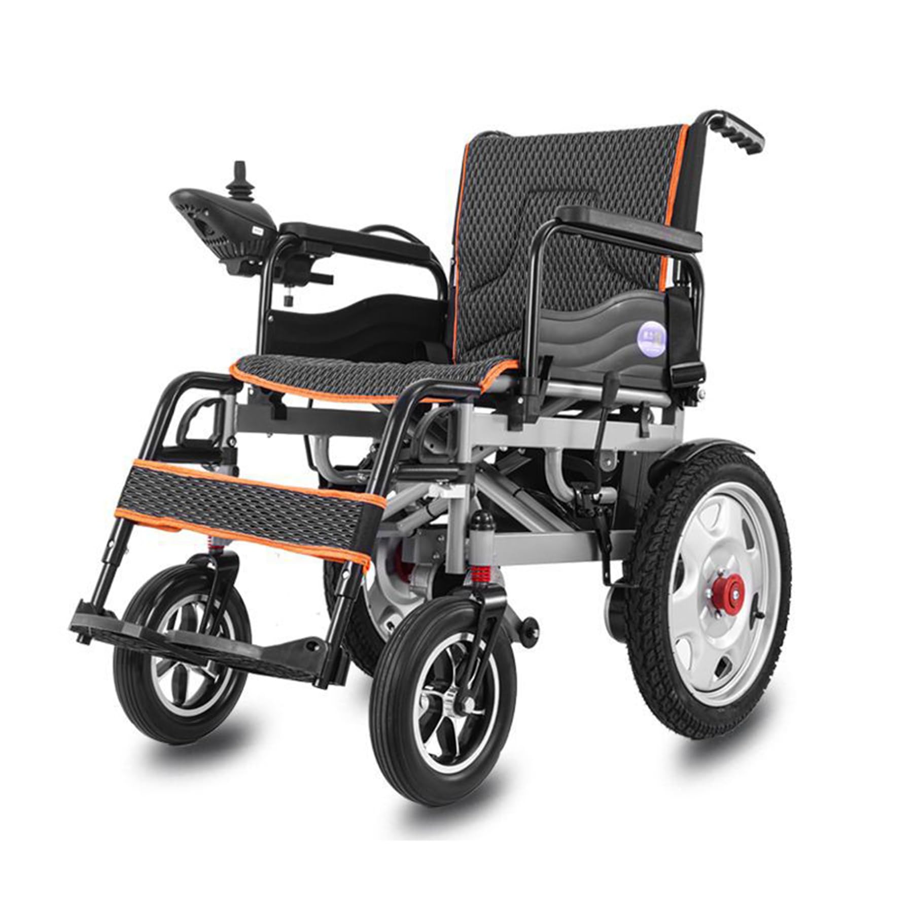 BPILOT Silla de Ruedas Eléctrica Plegable Ligera Silla de Ruedas Eléctrica para Exteriores Silla Eléctrica Seniors Cómoda Silla de Ruedas Lite,Black