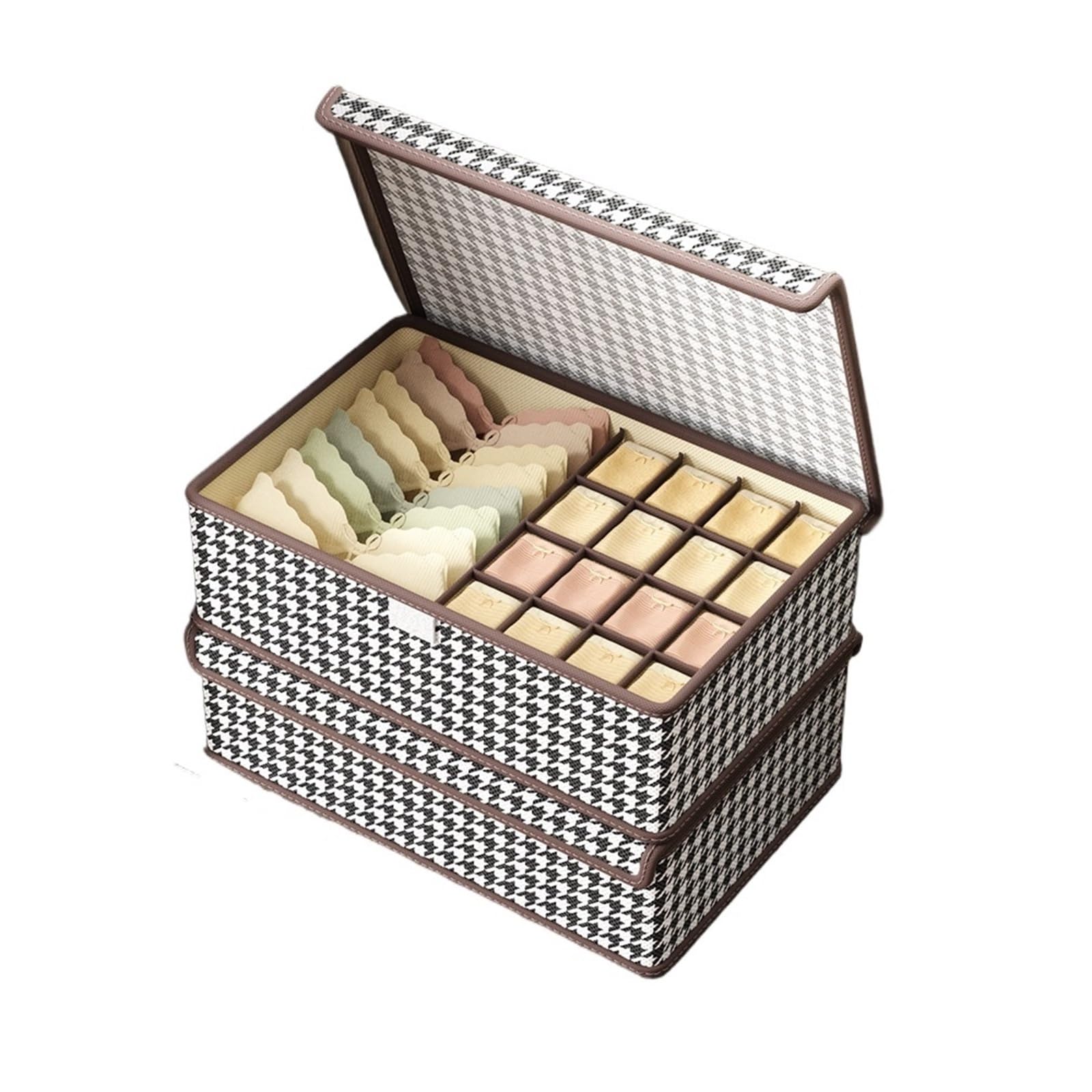 YDYAENIO Underwear Drawer Organiser 1PC Underwear Socks Organizer Box Drawer Divider underwear organiser boxes for wardrobes(M)