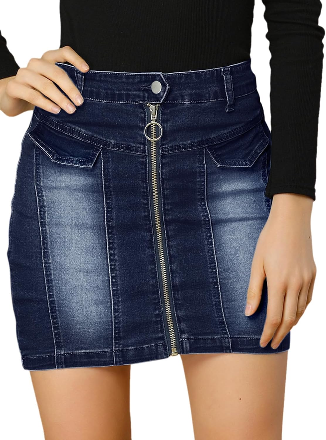 D&G ダークデニム ジッパーミニスカート Amazon.co.jp: [Allegra K] デニム タイトスカート ミニ ハイ