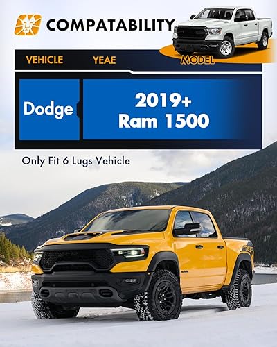 Miniatura 6 de Dynofit Espaciadores de rueda de 6 x 5.5 pulgadas, resistentes 6 x 139.7 separadores centrados en bujes forjados compatibles con Ram 1500 2019-2025,