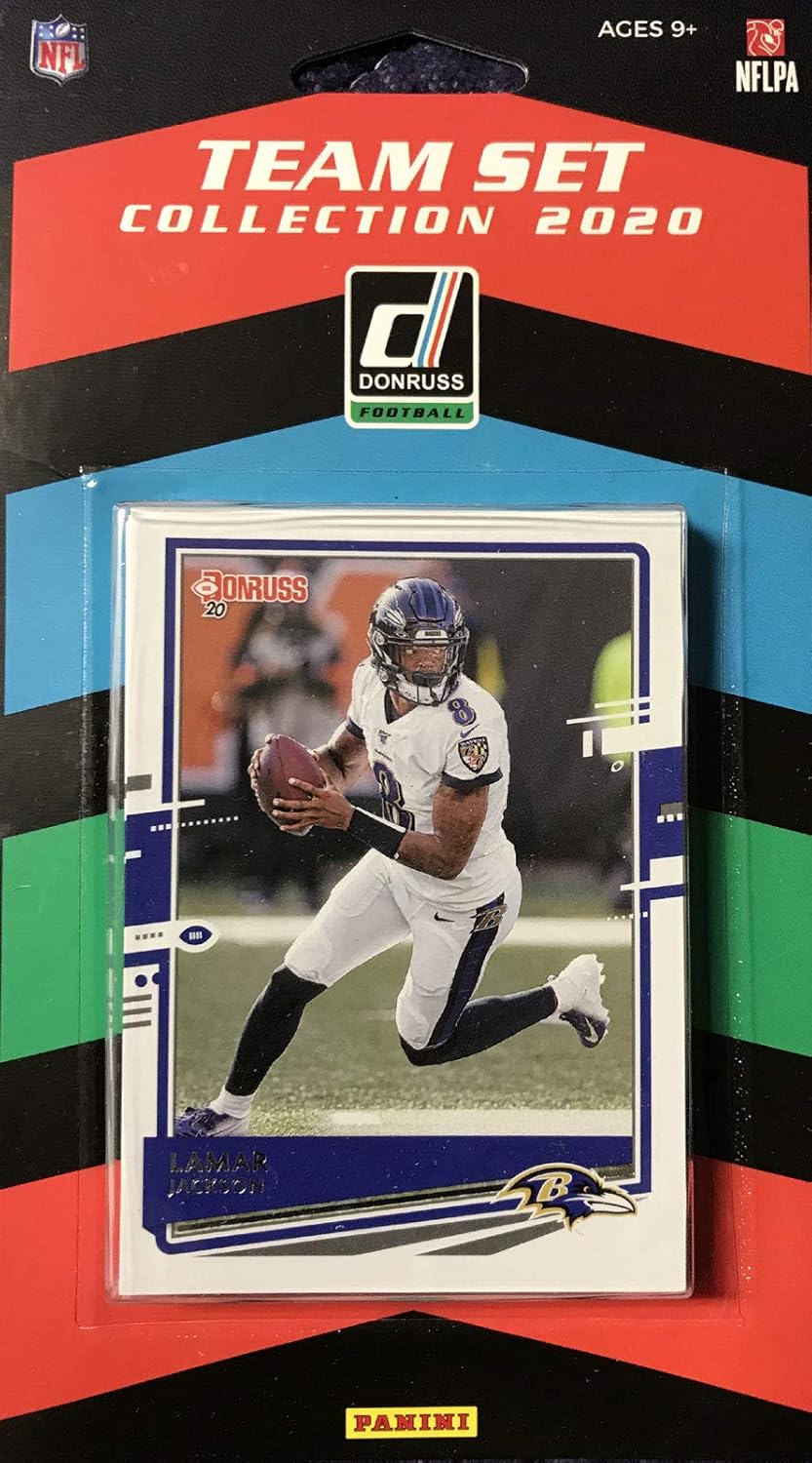 Baltimore Ravens 2020 Donruss Factory Sealed 11 Card Team Set with Lamar Jackson and 2 Rated Rookies Plus 8 Other Cards Thumbnail