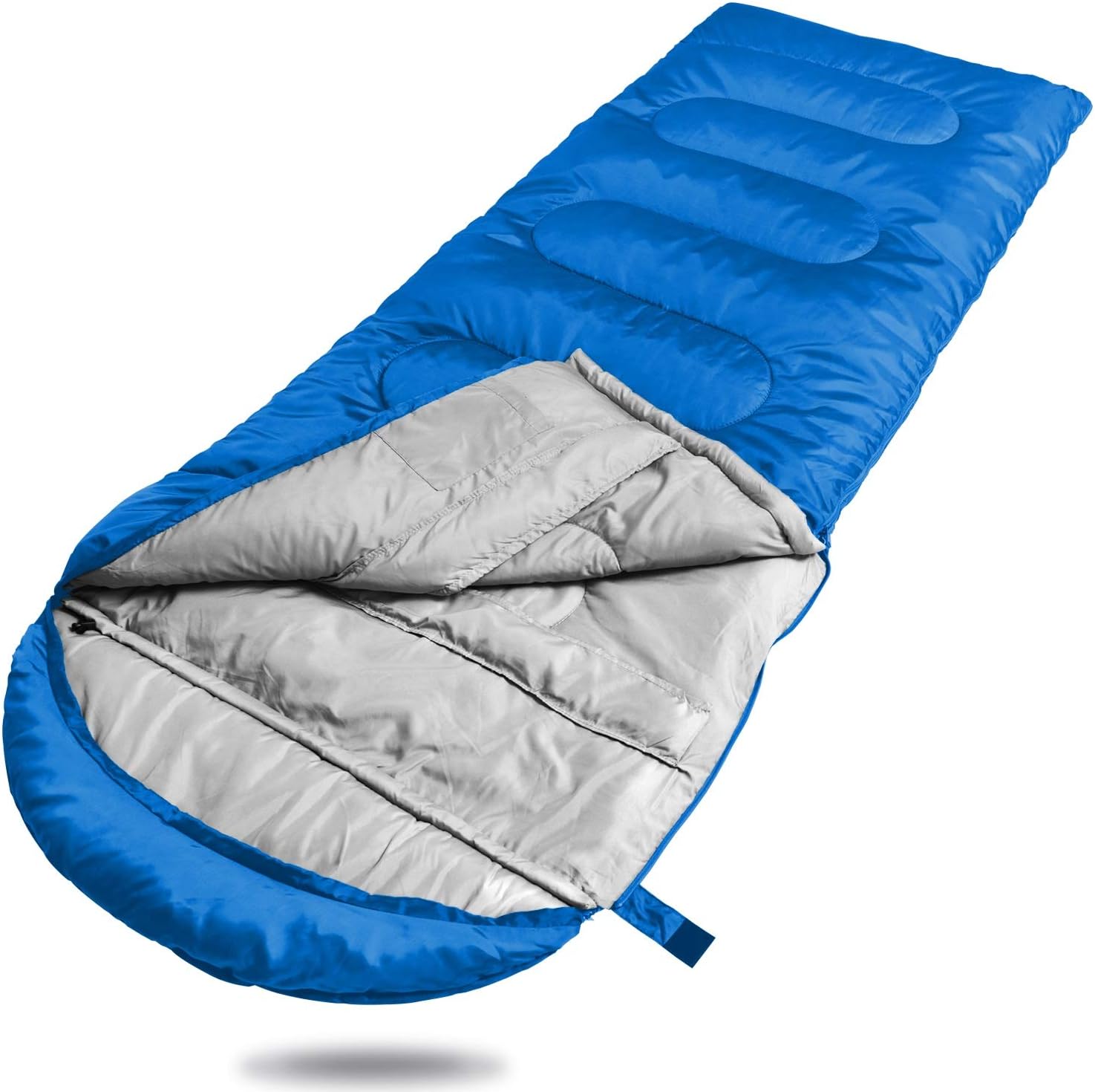 Winner Camping Sleeping Bag with Compression Sack,Mummy Hood with Zipper It's Portable and Lightweight for 3-4 Season Camping, Hiking, Traveling, Backpacking and Outdoor Activities