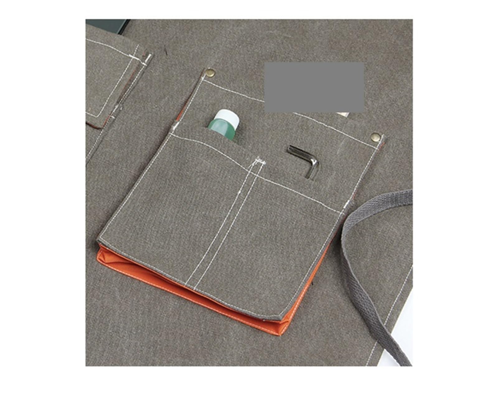 Avental de Ferramentas Delantales de trabajo ajustables de lona vaquera de 2 piezas con bolsillos for herramientas for peluquería, repostería, cafetería, carpintería y pintura, impermeables. para Carp