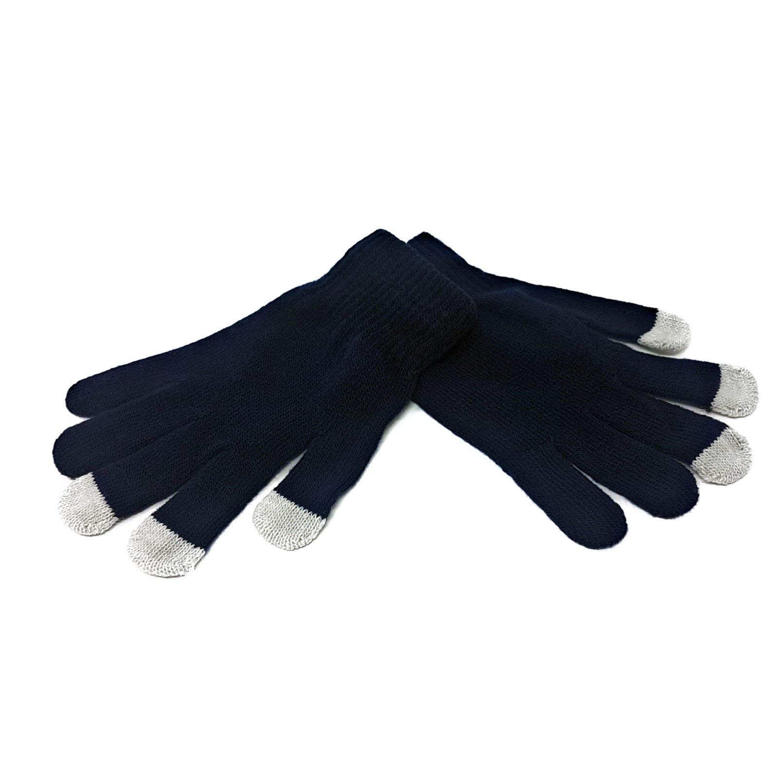 Adults TOUCH SCREEN Magic Winter Gloves [Navy Blue]