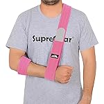 supregear Arm Sling, Adjustable Arm Support Strap, Lightweight Shoulder Immobilizer for Injured Elbow, Broken Collarbone, Torn Rotator Cuff, Dislocation or AC Separation, Left Right, Men Women