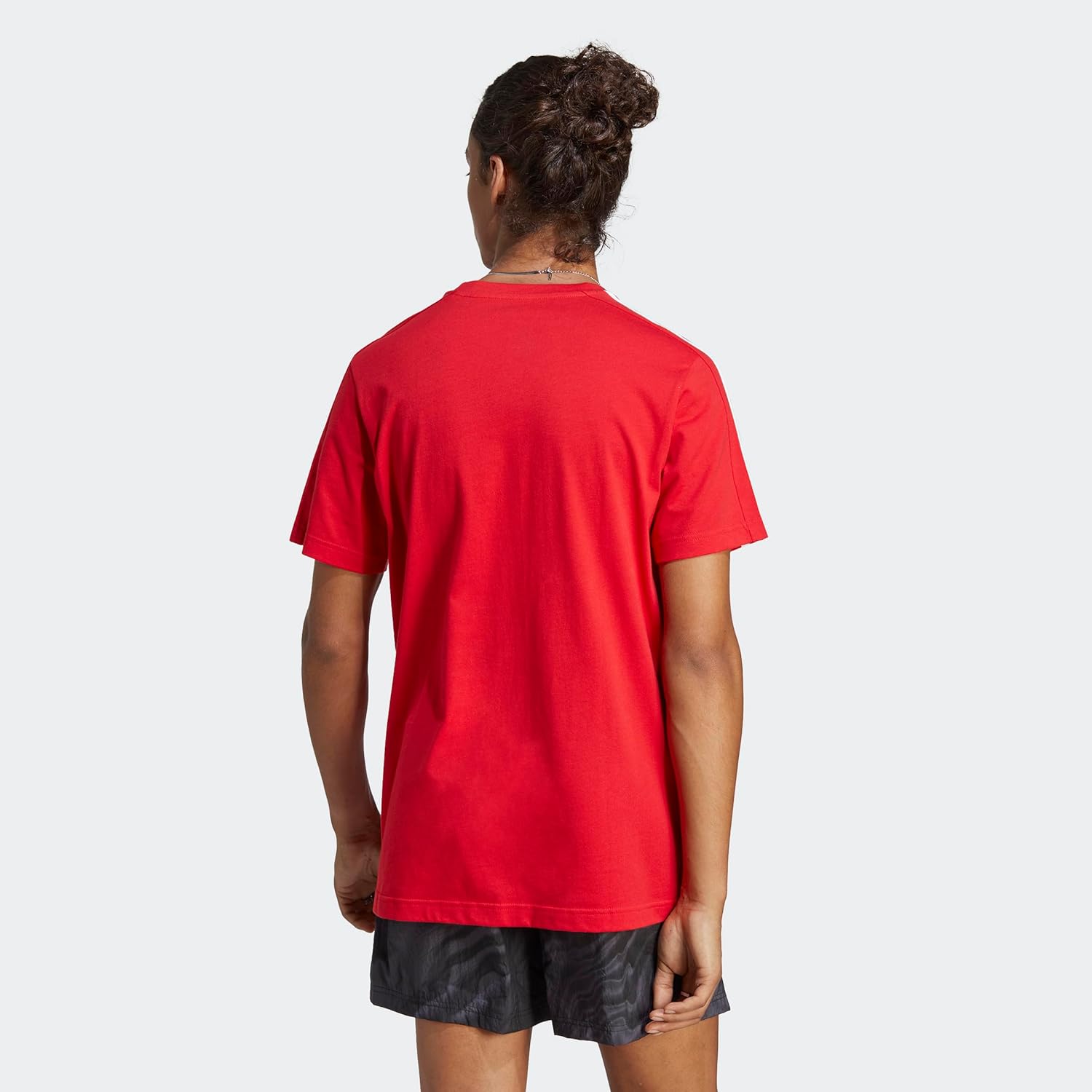 adidas Men's Essentials 3-Stripes Short Sleeve Crew Neck T-Shirt - Image 5