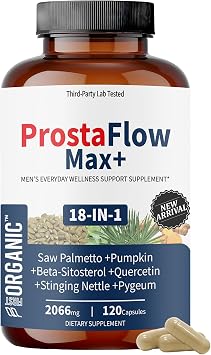 Mens Prostate Health & Urinary Comfort Support | 2066mg - 120Capsules | 18-in-1 Herbal Blend with Saw Palmetto, Stinging Nettle & Beta-Sitosterol | Third-Party Tested